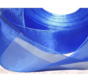 Органза однотонная 50 мм, цв.  синий - 1 м
