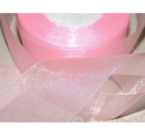 Органза однотонная 50 мм, цв. розовый - 1 м