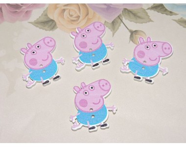 Фигурка из фанеры 32*28 мм "Свинка Джордж" - 1шт