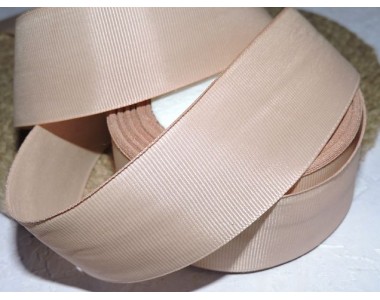 Репсовая лента 40 см, цв. темно-бежевый - 1 м