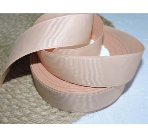 Репсовая лента 25 см, цв. темно-бежевый - 1 м