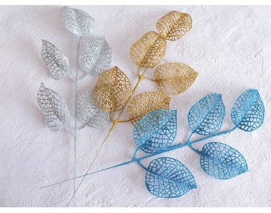 Веточка с глиттером 36*15  см - 1шт.