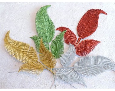 Веточка с глиттером 42*17  см - 1шт.