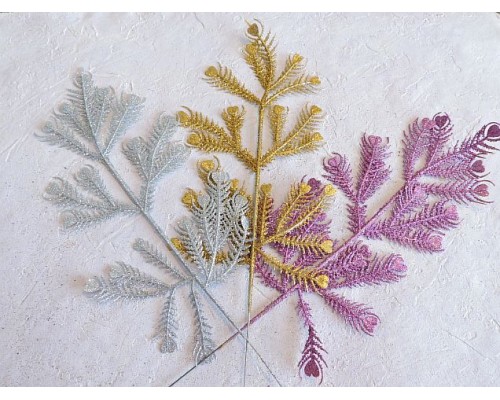 Веточка с глиттером 36*14.5  см - 1шт.