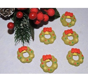 Кабошон 30 мм "Пряник" - 1 шт.