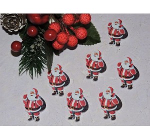 Фигурка из фанеры 22*35 мм "Санта Клаус" - 1 шт.