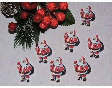 Фигурка из фанеры 22*35 мм "Санта Клаус" - 1 шт.