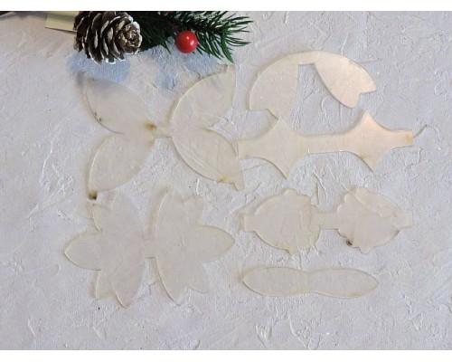 Шаблон пластиковый "бант фантазия" - 6 дет.