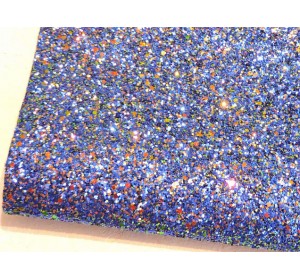 Кожзам "Пайетки", цв. синий 2