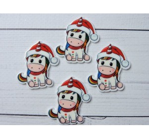 Кабошон-вырубка "Единорог" 3,2*3,7 см - 1 шт.