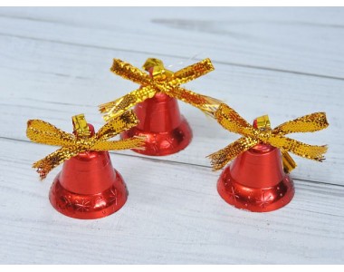 Новогодний "Колокольчик", цв. красный - 1 шт.