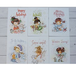 Набор открыток из 6 шт "Новый год" - 1 набор.