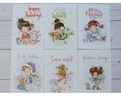 Набор открыток из 6 шт "Новый год" - 1 набор.