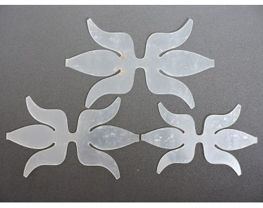 Набор пластиковых шаблонов 1 мм "Двойной бант"  - 1 набор.