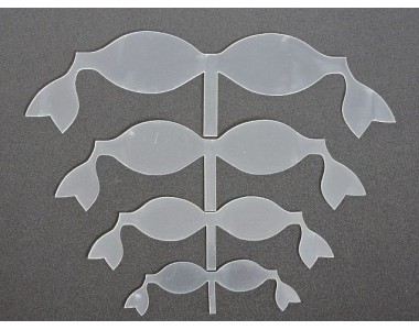 Набор пластиковых шаблонов 1 мм "Бантик №1" - 1 набор