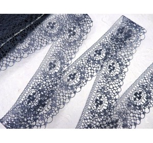 Кружево 3,7 см, цв. темно-синий - 1 м.