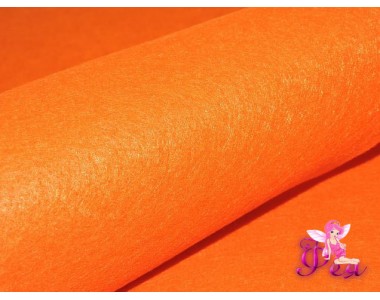 Фетр мягкий 20*30 см толщина 1 мм, цв. оранжевый№ 05 - 1 лист