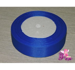 Однотонная репсовая лента 25 мм,  цв. синий -1 м