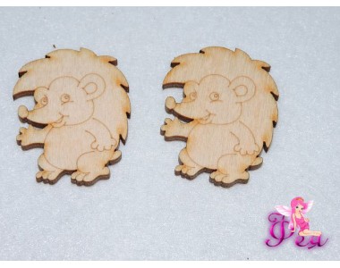 Декоративные фигурки из фанеры "Зверюшки", 3 см (Ежик)