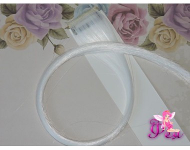 Цветная прядь, 50 см, цв. белый - 1 шт.