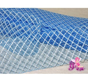 Регилин мягкий 45 мм, цв. синий с белой нитью ( 1 м)