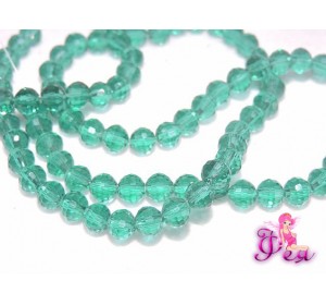 Бусины стеклянные Round, имитация Сваровски, 6 мм, цвет№22