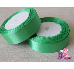 Атласная лента 25 мм, цв.зеленый № 75