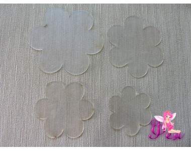 Набор шаблонов "Цветочки №2 "В комплекте 4 детали