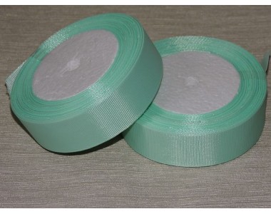 Однотонная репсовая лента 25 мм,  цв. бледно-бирюзовый -1 м