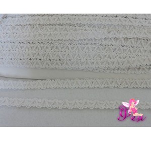 Тесьма "Эстель" 10 мм, цв. белый № 101