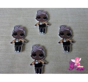 Кабошон-вырубка  40*22 мм, Лол (пластик)  - 1шт