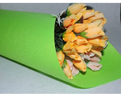 Фетр жесткий цв.ярко-зеленый 1мм (лист 41см * 49см)