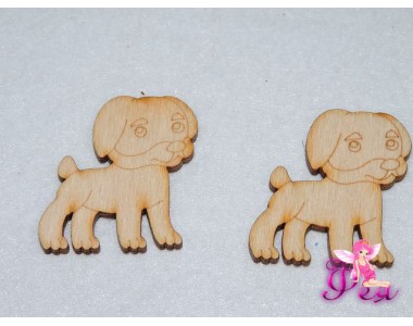 Декоративные фигурки из фанеры "Зверюшки", 3 см (Собачка)