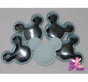 Патч 3D, глянец " Миккки Маус" 4*3,5 см, голубой