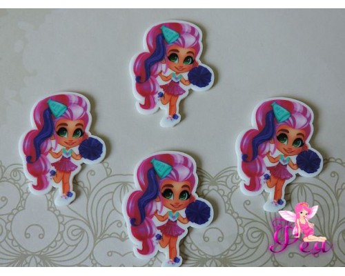 Кабошон-вырубка "Хэрдораблс " 43*32 мм болельщица -1 шт