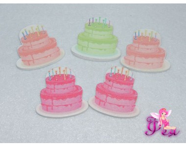 Деревянные фигурки для декора" Тортик", 3-6 см (Скрапбукинга)