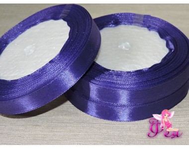 Атласная лента 12 мм, цв. сине-сиреневый - 1 м