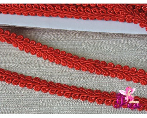 Тесьма "Шанель" 08 см, цв. красный