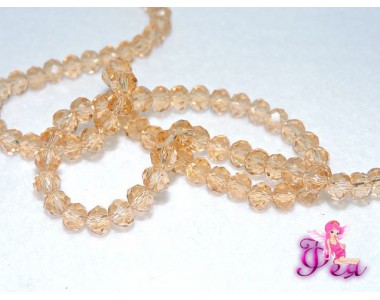 Бусины стеклянные Rondelle,имитация Сваровски, 6 мм, цвет №318