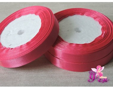 Атласная лента 12 мм, цв.  малиновый - 1 м