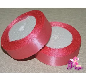 Атласная лента 25 мм, цв. розовый - 1 м