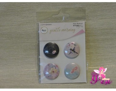 Набор скрап-фишек Gentle Morning, 4 шт