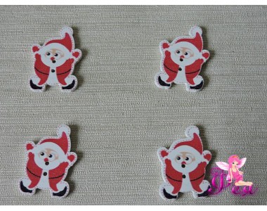 Фигурка из фанеры 34*25  мм "Санта Клаус №2" (1 шт)