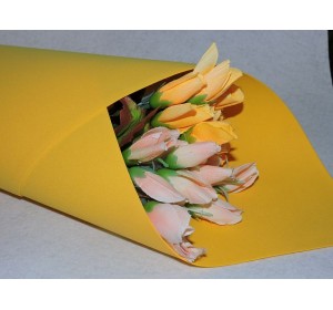 Фоамиран китайский 1мм , желтого цвета