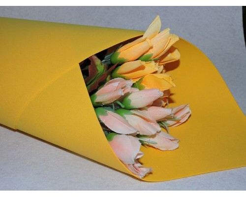 Фоамиран китайский 1мм , желтого цвета