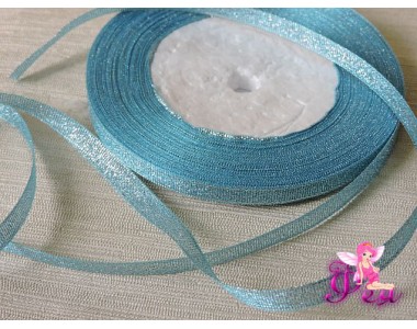 Парча 6мм , цв. голубой (1м)