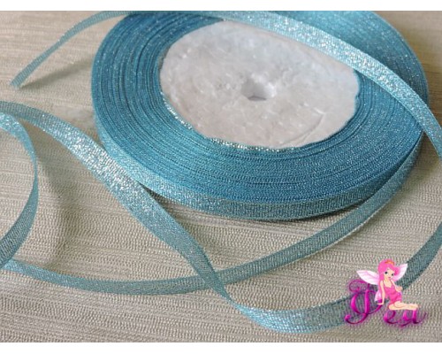 Парча 6мм , цв. голубой (1м)