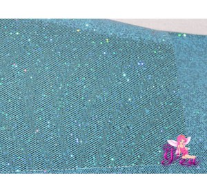 Кожзам "Соты", цв. голубой - 1 лист 