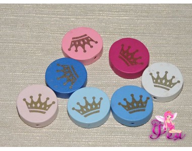 Деревянная бусина с рисунком 20 мм "Круг" - 1шт