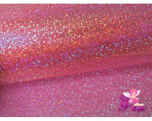 Декоративная пленка "Глиттер, хамелеон" 0,5 мм, цв. розовый